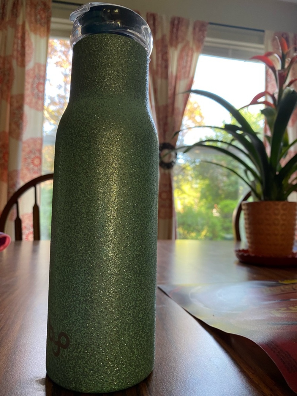 Blue/Aqua Green Glitter Stainless Drink Bottle - BYO